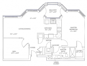 Eppington Floor Plan with Balcony