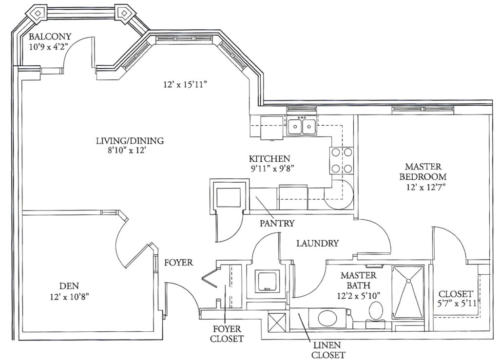 Lucy Corr | Dale with Balcony Floorplan