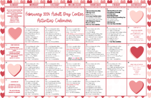 Lucy Corr Events | Adult Day Care Calendar