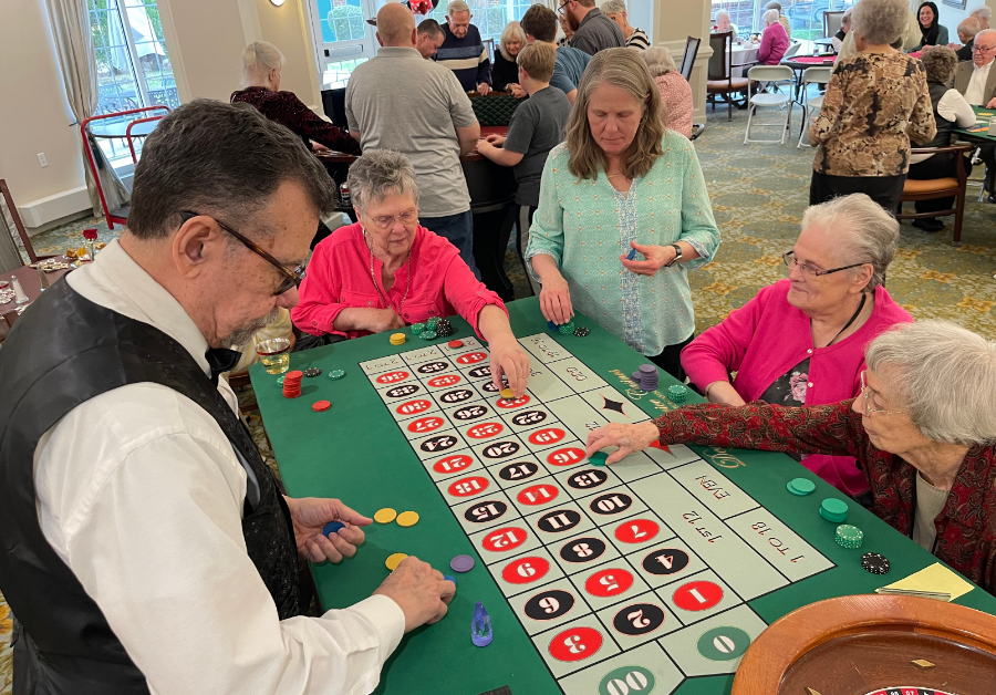 Casino night deals good times at Lucy Corr