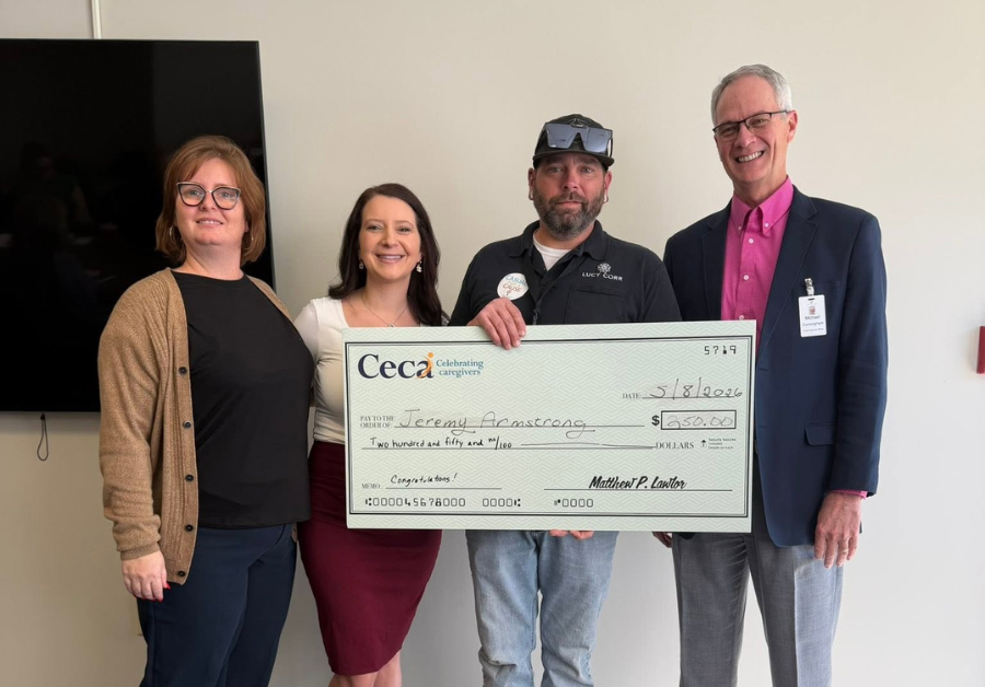 Plant Operations Supervisor Jeremy Armstrong named latest Ceca Award recipient