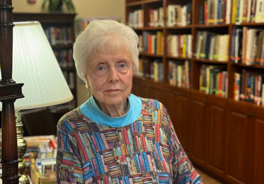 Jane Spain writes her legacy in the Independent Living building