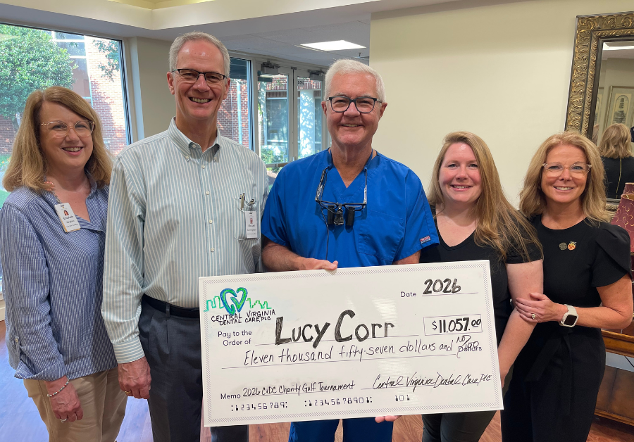 Lucy Corr Foundation Dental Clinic receives donation from community partner Central Virginia Dental Care